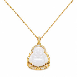 Pendentif Bouddha En Jade Blanc Pour Femme  La Maison de Bouddha