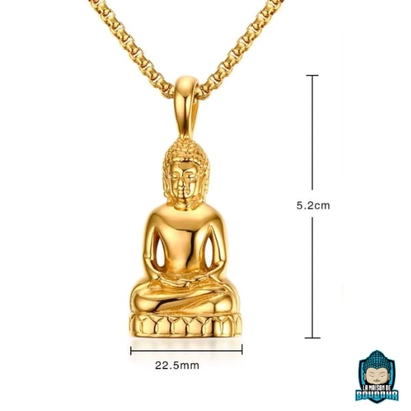 Pendentif-spirituel-Bouddha-dore-alliage-de-zinc-et-cuivre-finition-dore-25-grammes-hauteur-5-cm-longueur-22-mm-La-Maison-de-Bouddha