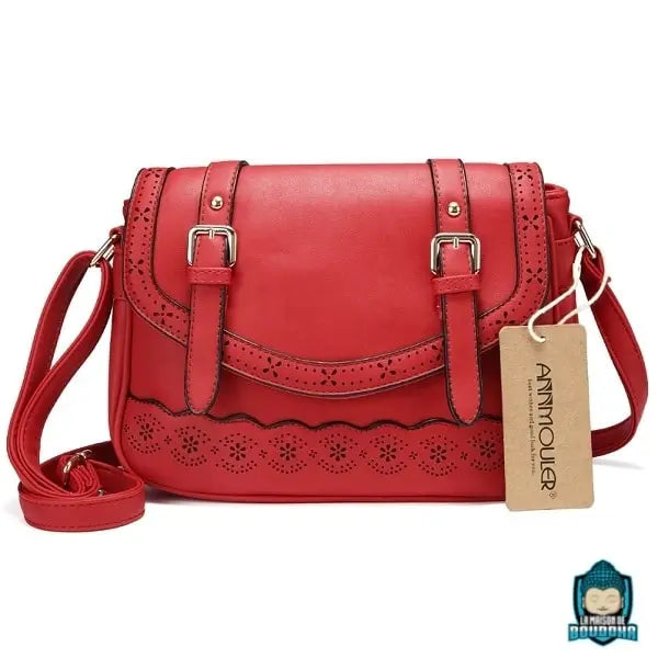 Sac-Besace-Ethnique-Style-Messager-en-Cuir-Synthétique-version-rouge