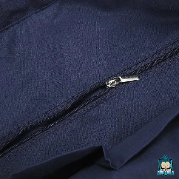 Sac-a-Dos-Ethnique-en-Toile-avec-Cordon-de-Serrage-version-Marine-avec-motifs-aztèques-et-décorations-fantaisistes-poche-intérieure-zippée-La-Maison-de-Bouddha