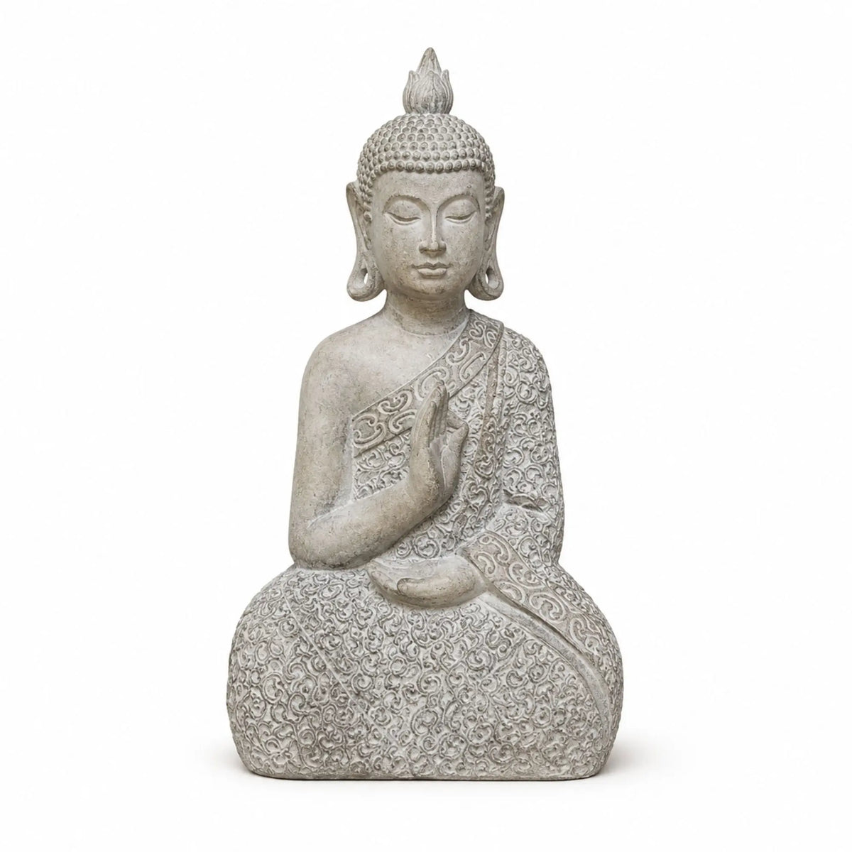 Statue Bouddha de Jardin en Oxyde de Magnésium – 43 cm  La Maison de Bouddha