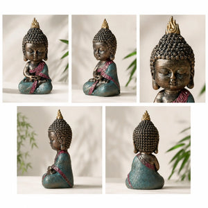 Statuette Bébé Bouddha Zen en Méditation – 14 cm statue bouddhiste en résine La Maison de Bouddha