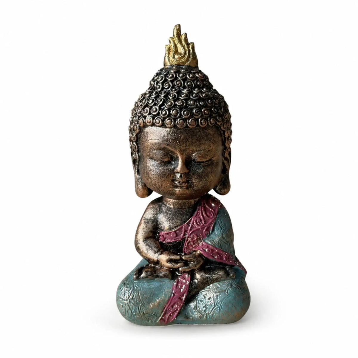 Statuette Bébé Bouddha Zen en Méditation – 14 cm statue bouddhiste en résine La Maison de Bouddha