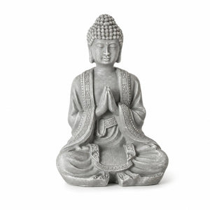 Statuette Bouddha Assis aux Mains Jointes en Résine – 12 cm  La Maison de Bouddha