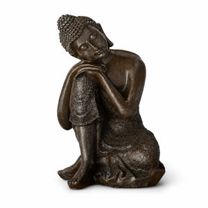 Statuette Bouddha Thaï Penseur en résine de 18 cm