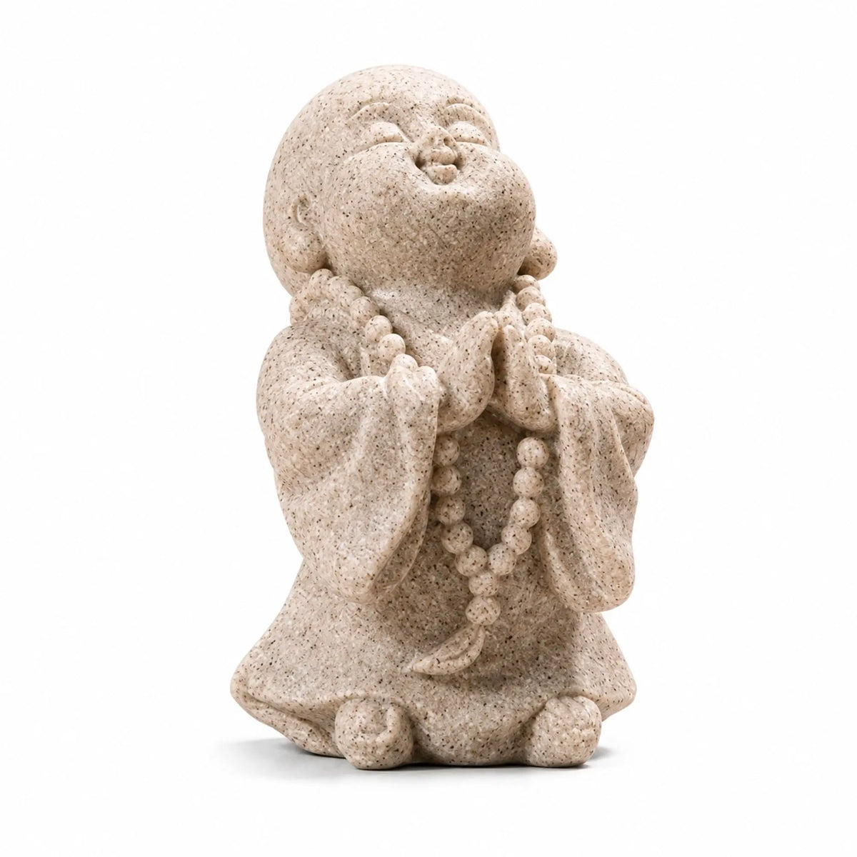 Statuette Enfant Moine Bouddhiste en Résine Effet Grès – 7 cm  La Maison de Bouddha