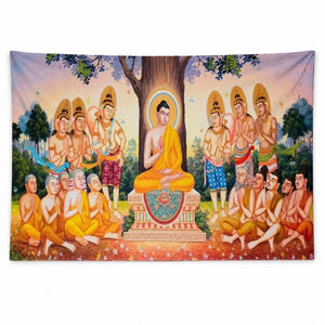 Tenture Murale Bouddhiste Tapisseries de décoration La Maison de Bouddha