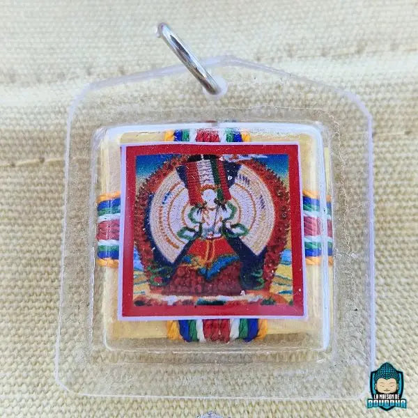 Amulette Tibetaine Sungkhor Goh Sung Bouddha de La Compassion Avalokiteshvara