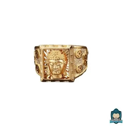 Bague-Bouddha-Or-metal-dore-gravee-tete-de-Bouddha-ajustable-La-Maison-de-Bouddha.