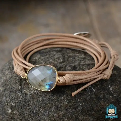 Bracelet-Boho-Labradorite-naturelle-corde-tressee-de-cire-beige-clair-reglable-La-Maison-de-Bouddha