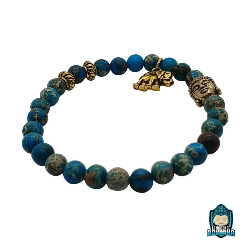 Bracelet Bouddha Bleu Turquoise  La Maison de Bouddha