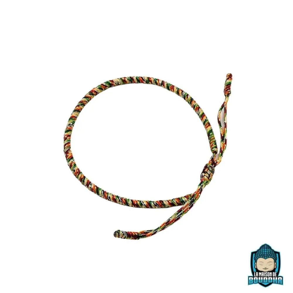 Bracelet Tressé Tibétain  La Maison de Bouddha
