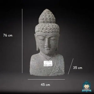Buste de Bouddha en Pierre  La Maison de Bouddha