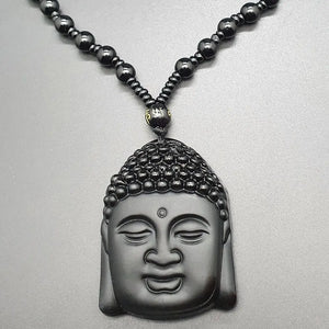 Collier-Bouddha-Obsidienne-perles-rondes-Mala-brillantes-vernies-noires-La-Maison-de-Bouddha