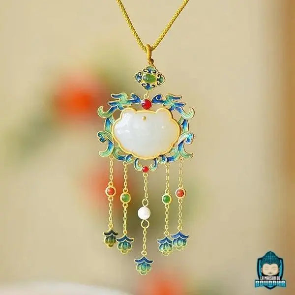 Collier Jade Tibétain