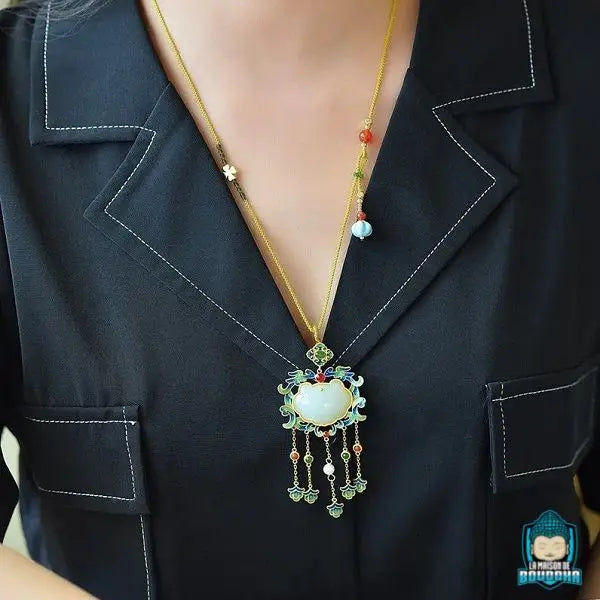 Collier Jade Tibétain