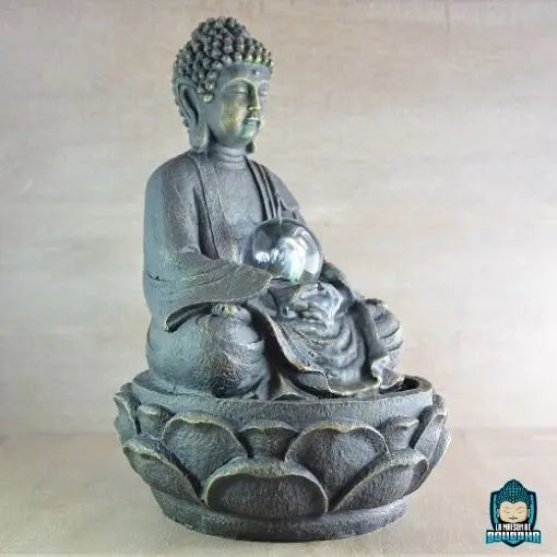 Fontaine Bouddha Médium Sphère Lumineuse  La Maison de Bouddha