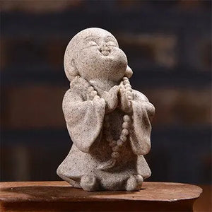 Statuette Spirituelle d’enfant Moine Bouddhiste