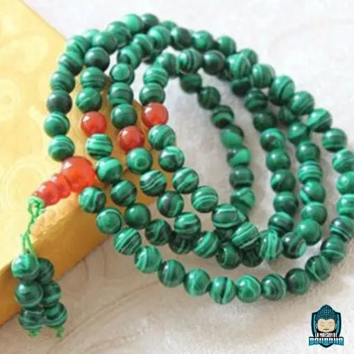 Mala Malachite  La Maison de Bouddha