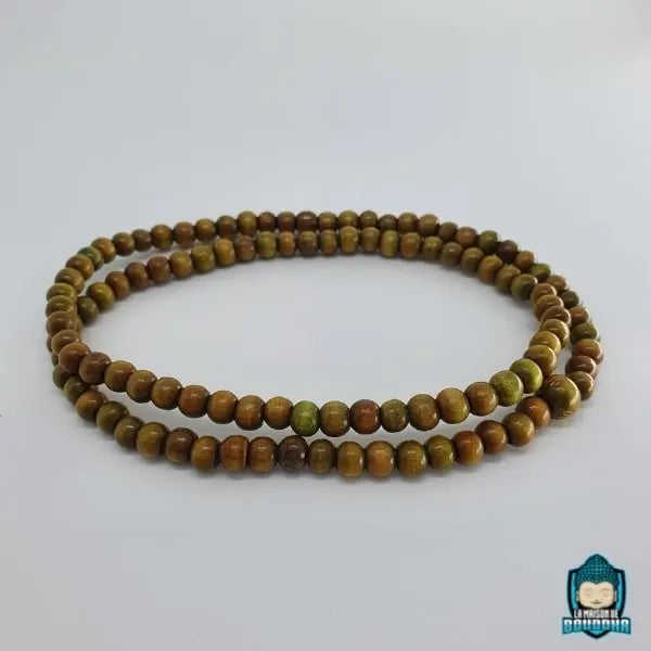 Mala Tibétain Bois de Santal Vert Bijoux La Maison de Bouddha