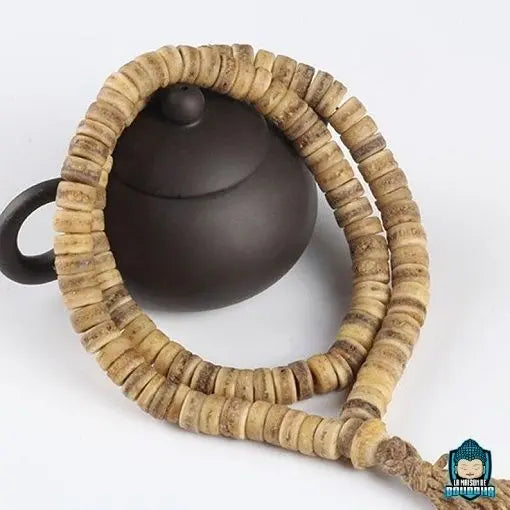 Mala Tibétain Os de Yak  La Maison de Bouddha