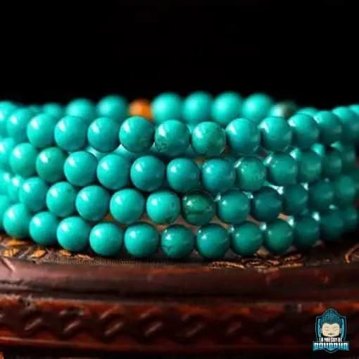 Mala Tibétain Turquoise  La Maison de Bouddha