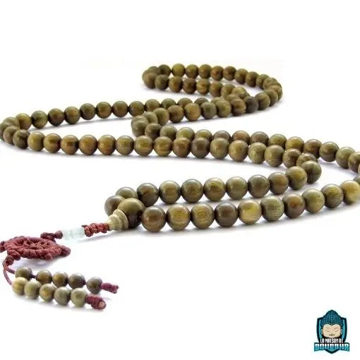 Mala tibétain en bois de santal  La Maison de Bouddha