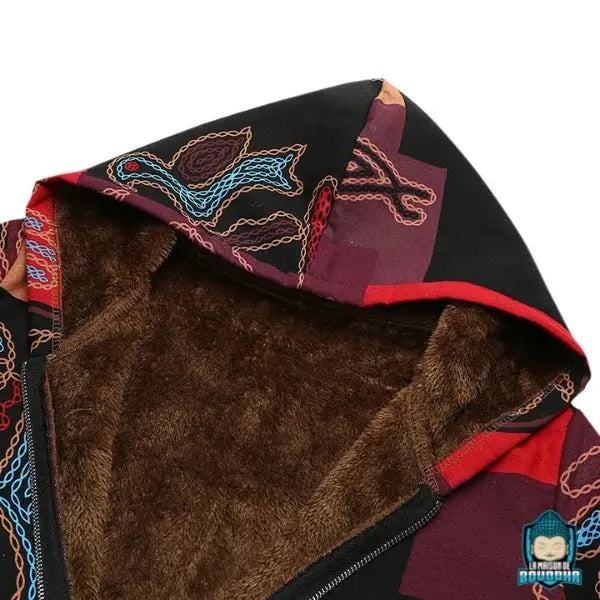 Manteau femme grande taille style ethniques - Main Image