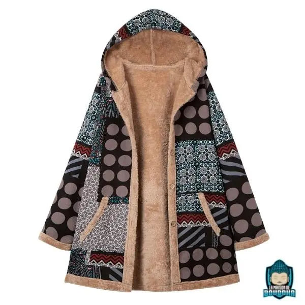 Manteau-zippea-imprime-ethnique-a-capuche-moka-en-coton-polyester-fourre-a-l-interieur-2-poches-cotes-La-Maison-de-Bouddha