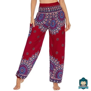 Pantalon fluide Yoga Femme Pantalons La Maison de Bouddha