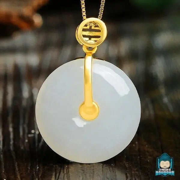 Pendentif Disque Jade