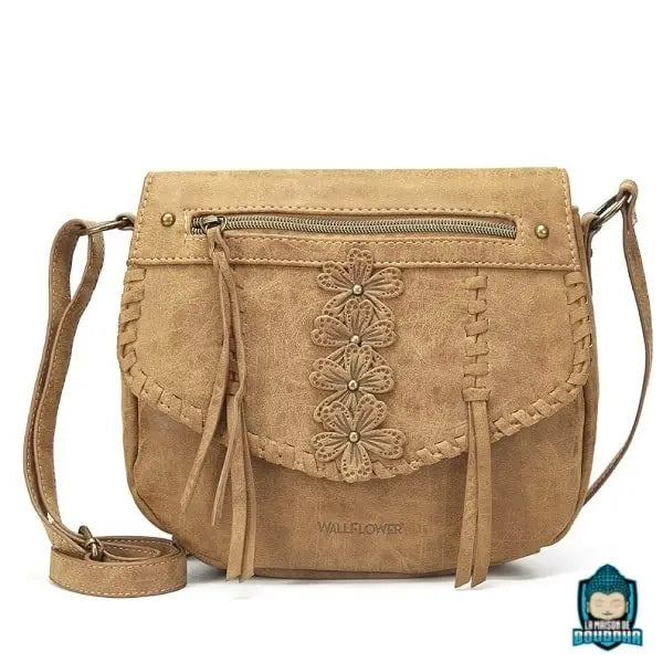 Sac Bandoulière Franges Camel Sacs à main La Maison de Bouddha