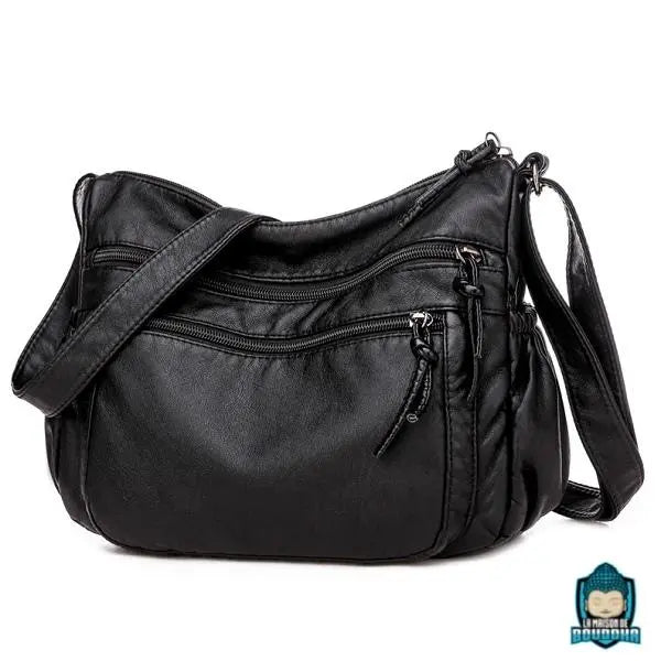 Besace Cuir Noir Besace Femme Cuir Noir Sac Cuir Bandoulière