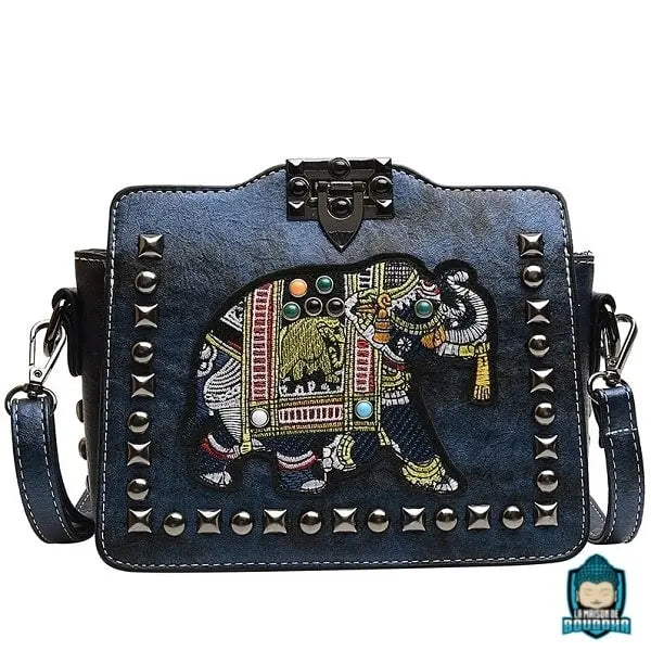 Sac à Bandoulière Ethnique Motif Éléphant Sacs à main La Maison de Bouddha