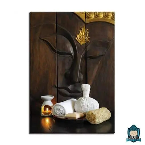 Tableau-Bouddha-Bois-toile-qualité-Canvas-La-Maison-de-Bouddha