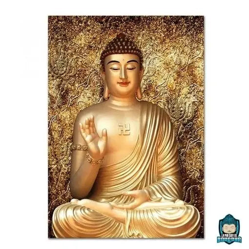 Tableau-Bouddha-Croix-Swastika-toile-canvas-La-Maison-de-Bouddha