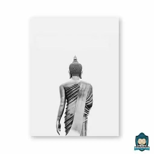 Tableau Bouddha Noir et Blanc 1 pi ce