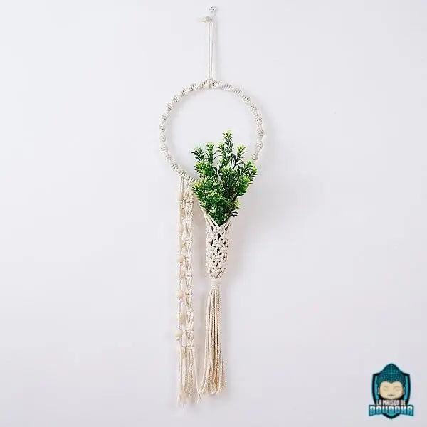 Tapisserie-Murale-Macrame-tresse-a-la-main-en-coton-blanc-creme-La-Maison-de-Bouddha