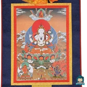 Thangka-Avalokiteshvara-art-traditionnel-bouddhiste-La-Maison-de-Bouddha