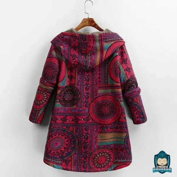 Veste manteau femme hiver ethnique - Main Image