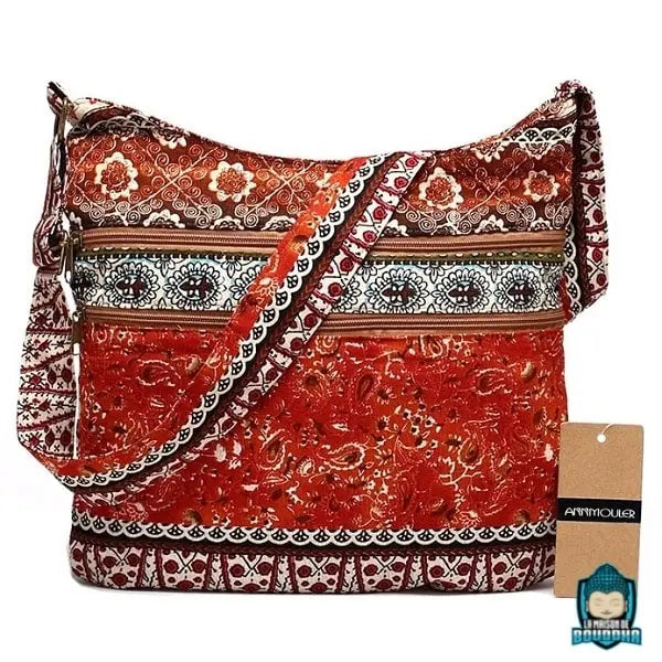 sac bandoulière tissu ethnique