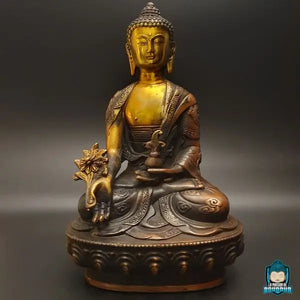 statue-bouddha-medecine-assis-sur-une-fleur-de-lotus-de-face-La-Maison-de-bouddha