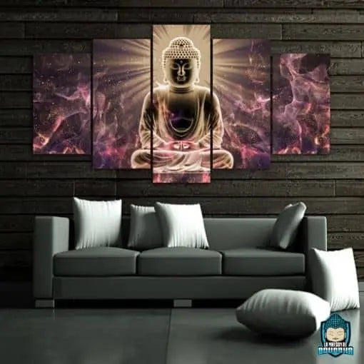 Tableau Aluminium déco zen Illumination Bouddha - Décoration murale